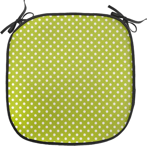 Vista 104 de Ambesonne Flamingo - Cojín de asiento para silla, diseño de fantasía exótica con elementos de vida silvestre hawaiana en colores pastel, acolchado