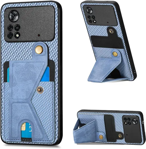 Vista 100 de Funda para Oppo K10x / OnePlus Nord CE 2 Lite 5G Funda para Realme 9 5G / 9 Pro / Q5 / V25 Funda de piel sintética con ranuras para tarjetas