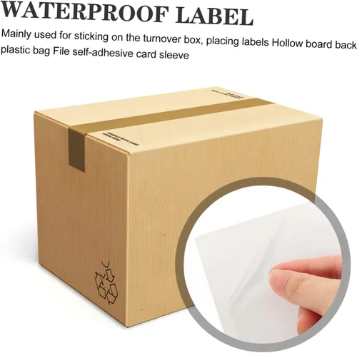 Vista 3 de 20pcs Self-Adhesive Label Pouches for Card Organization Transparent Card Sleeves for Office Home and Warehouse Use and Label Holders