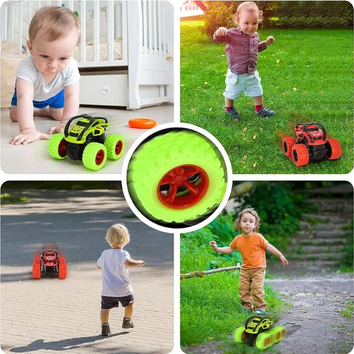 Vista 6 de YINSHENG Juguetes de auto para niños de 2, 3, 4, 5 años, juguetes de autos de tracción hacia atrás, camiones monstruos para niños de 2 a 6 años