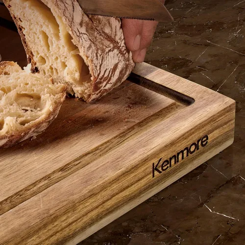 Vista 7 de Kenmore Archer Tabla de cortar de madera, 18x12 pulgadas, acacia