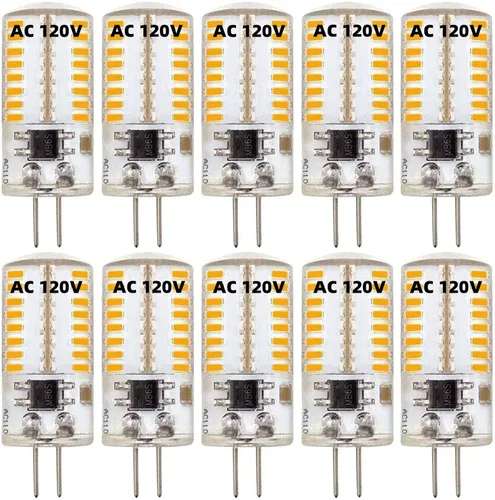 Vista 7 de ZHENMING Bombilla LED G4 de 110 V - 130 V, 120 V, regulable, 3 W (equivalente a halógeno de 20 W, 30 W), lámpara blanca fría de 6000 K