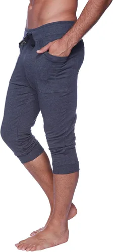Vista 5 de 4-rth Pantalón deportivo de yoga con puños para hombre, tejido de rizo francés modal, hecho en Estados Unidos, ajuste elástico, estilo europeo