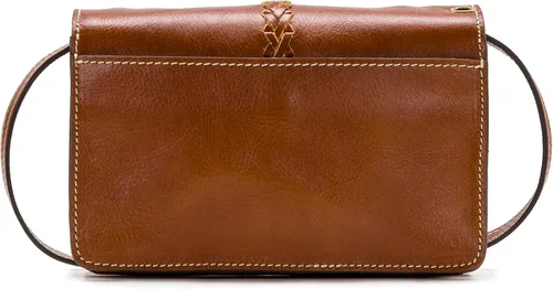 Vista 2 de Patricia Nash Leather Crossbody Bag - Bianco Crossbody Organizer, 100% Full Grain Leather Crossbody Purse for Women