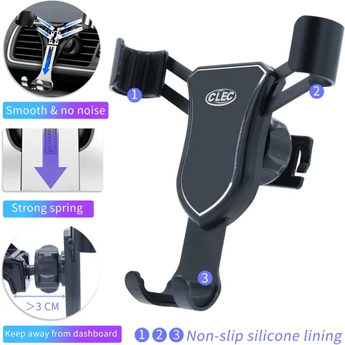 Vista 4 de Soporte de teléfono de coche para BM-W 2-Series 2014-2021 y 3-Series 2014-2019 y 4-Series 2014-2020, soporte para teléfono celular compatible