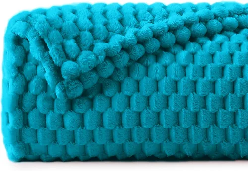 Vista 170 de BEDELITE Manta de forro polar para sofá y cama, manta decorativa de jacquard 3D de almendra, súper suave y acogedora, manta mullida cálida adecuada