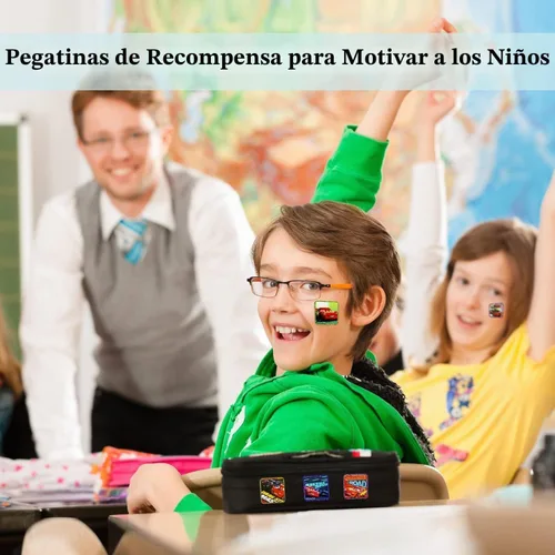 Vista 6 de Rollo de calcomanías para niños, etiquetas adhesivas para laptop, botella de agua, teléfono