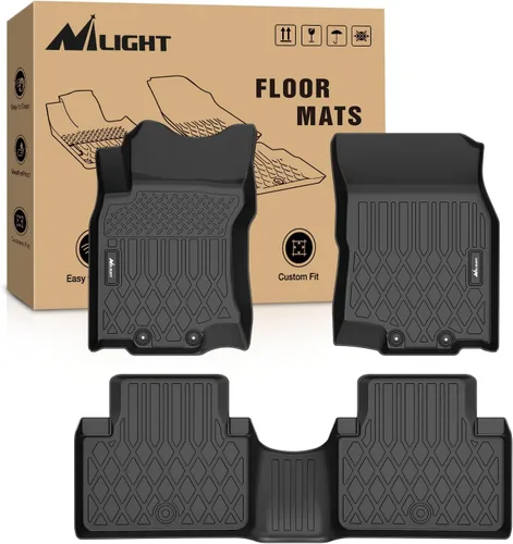 Vista 20 de Nilight Alfombrillas TPE para Nissan Altima 2007 2008 2009 2010 2011 2012 para todo tipo de clima, ajuste personalizado, forros de piso resistentes
