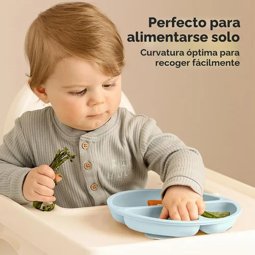Vista 7 de KeaBabies - Placas de succión para bebé, niño, 3 unidades, silicona sin BPA Alps