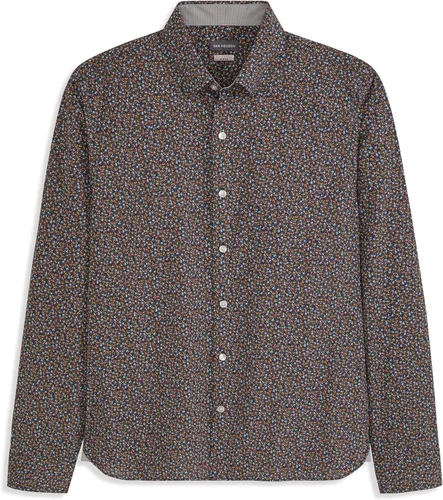 Vista 18 de Van Heusen Camisa de Hombre de Ajuste Clásico con Protección contra Manchas Never Tuck Elástica Lisa de Botones Bel Air Azul