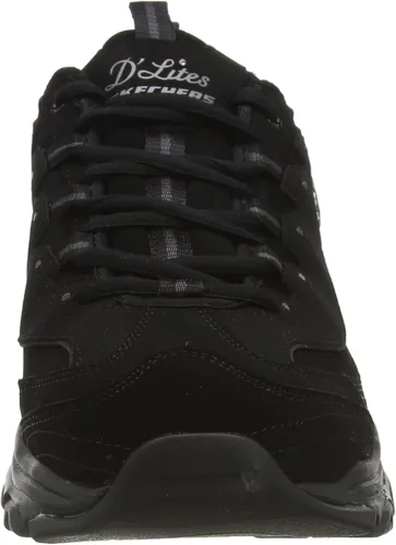 Vista 2 de Skechers D'Lites - Tenis de espuma viscoelástica con cordones para mujer