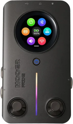 Vista 15 de MOOER Amplificador de auriculares con procesador multiefectos M1, pedales de guitarra bajo con 128 modelos de efectos de guitarra, 21 modelos