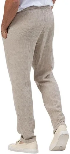 Vista 3 de EndoraDore Pantalones casuales para hombre, cintura elástica, con cordón, pantalones de yoga, ligeros, para playa, al aire libre