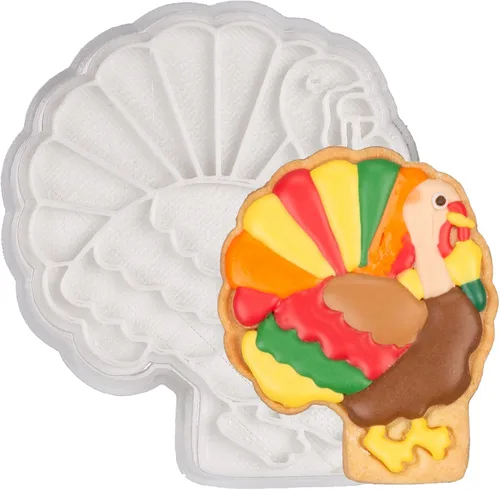 Vista 14 de Cortadores de galletas de otoño de Acción de Gracias, formas de bellotas y hojas con sellos de émbolo, accesorios de horneado de ácido poliláctico