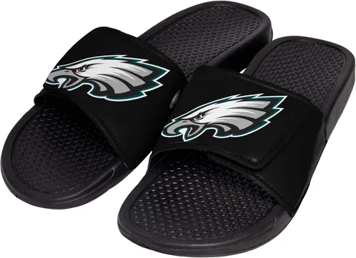 Vista 8 de FOCO mens NFL Team Cropped Big Logo Shower Sport Slide Flip Flop Sandals