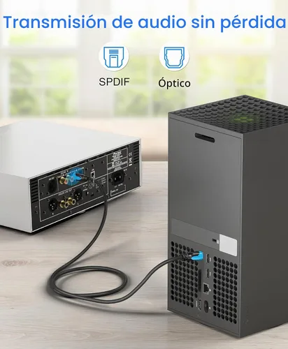 Vista 7 de BlueRigger Toslink - Cable de fibra óptica óptica (1.5 pies)