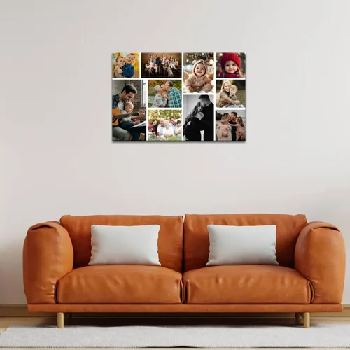 Vista 4 de ZHIYYHAO Impresiones en Lienzo Personalizadas con Tus Fotos Collage Enmarcado Cuadros Múltiples Personalizados en Lienzo Arte de Pared para Sala
