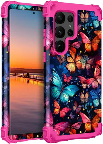 Vista 32 de Hocase Funda para Samsung Galaxy S26 Ultra, mandala beige