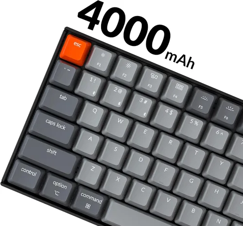 Vista 6 de Keychron K4 96% Layout 100 teclas inalámbrico Bluetooth 5.1teclado mecánico USB con cable para juegos con Gateron G Pro Interruptor rojo
