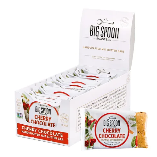Vista 8 de Big Spoon Roasters Barras de mantequilla de nueces de pepita de albaricoque, barras bajas en carbohidratos, altas en proteínas con proteína