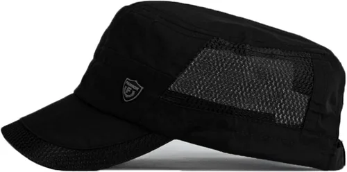 Vista 2 de FASHIXD Gorra militar de malla para hombre, gorra de verano para hombre, gorra de billete corto