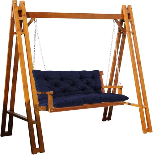 Vista 10 de Cojines de banco de repuesto para columpio con respaldo, cojines de asiento gruesos de 2 a 3 plazas, almohadillas largas para sofá reclinable