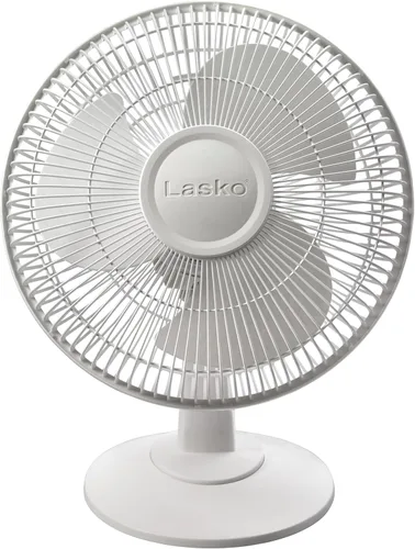 Vista 3 de Ventilador de mesa oscilante Lasko Productos 2012 de 12", Plástico, Blanco, 1