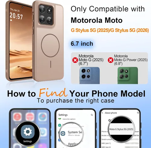 Vista 20 de Jshru Funda para Samsung Galaxy S26 Plus/Galaxy S25 Plus: para Galaxy S24 Plus [compatible con Magsafe] [2 protectores de pantalla HD] cubierta