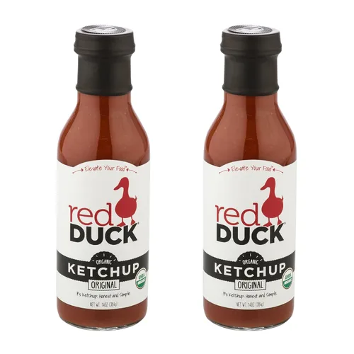 Vista 8 de Red Duck Ketchup orgánico original, sin gluten, totalmente natural, 14 onzas