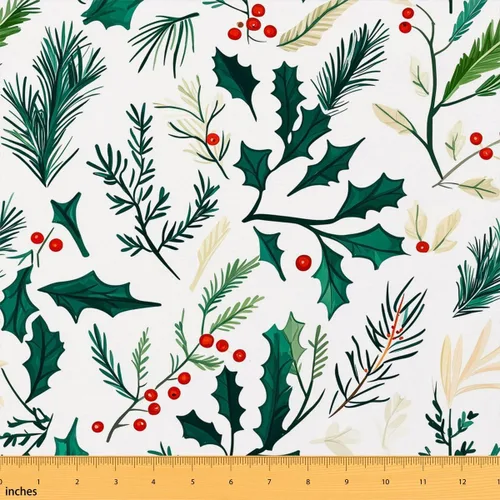 Vista 52 de Feelyou The Yard - Tela floral de hojas suave de 1 yarda para los amantes Beige y verde amarillo