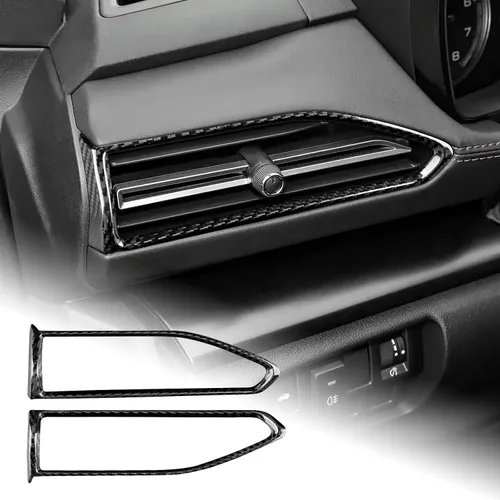 Vista 18 de AIRSPEED Fibra de carbono dura para Subaru WRX/WRX STI 2022 2023, para Subaru Crosstrek 2024, cubierta de consola central por encima del lado