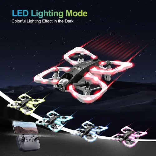 Vista 2 de S3 WiFi FPV 6-Axis Gyro & 360° Flip Drone con cámara HD 480P para principiantes (blanco)