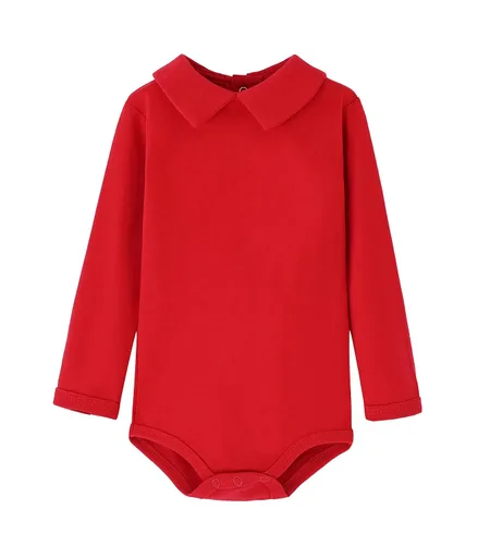 Vista 16 de Teach Leanbh - Body para bebé de algodón, manga larga, color puro, 3 a 24 meses (3 meses, azul bebé)