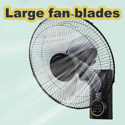 Vista 5 de Ventilador solar montado en la pared de 16 pulgadas, batería de gran
