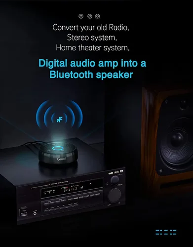 Vista 3 de Receptor Bluetooth para altavoces estéreo caseros/con cable con sonido envolvente virtual 3D