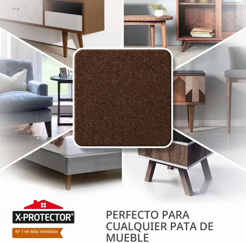 Vista 3 de X-PROTECTOR Almohadillas de Fieltro para Muebles - 32 PCS de 1 1/2" Protectores de Piso para Patas de Sillas y Muebles - ¡Protege Tus Pisos