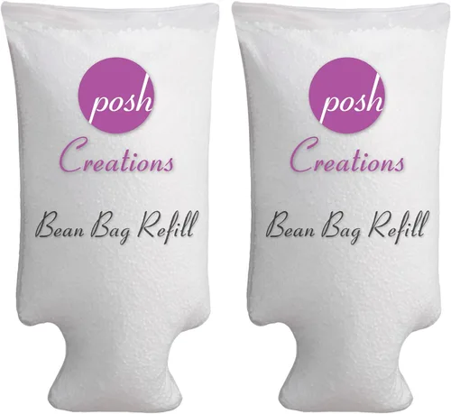 Vista 5 de Posh Creations - Relleno de espuma EPS para asientos tipo puf, 75 L, color blanco, con boquilla EZ-Pour