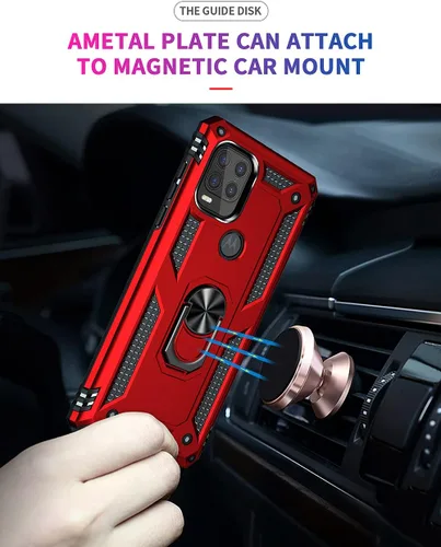 Vista 9 de Androgate Funda compatible con Moto G Stylus 5G con protector de pantalla HD, soporte de anillo de grado militar, soporte para automóvil, prueba