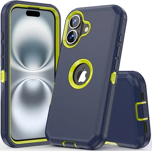 Vista 8 de COOYA Funda para iPhone Air de Protección Completa del Cuerpo contra Caídas, Funda Resistente a Prueba de Golpes de 3 Capas, Híbrida de Servicio