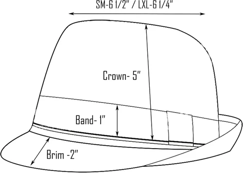 Vista 9 de Classic Trilby - Sombrero Fedora de sarga de algodón 100% con banda