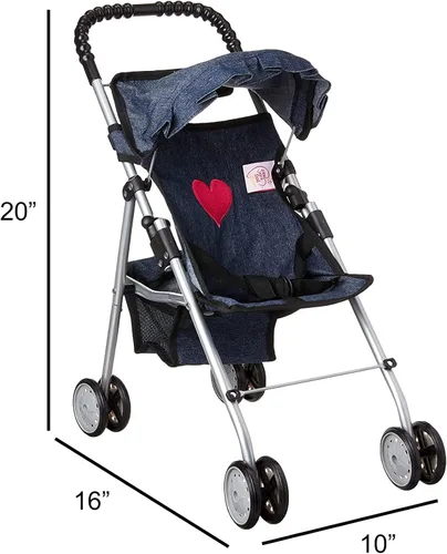 Vista 6 de Mi primer carriola para muñecas Denim para bebé muñeca