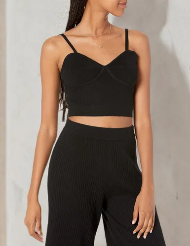 Vista 6 de The Drop Bralette tipo suéter Catalina para mujer