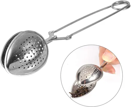 Vista 9 de Infusor de té mejorado, bola de té de malla de acero inoxidable, colador de té de bola con mango para té de hojas sueltas y especias de mulling