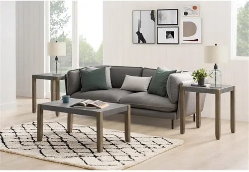 Vista 2 de Alaterre Furniture Newport - Juego de sala de estar, color gris hormigón