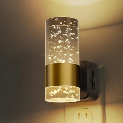 Vista 11 de L LOHAS LED Las luces nocturnas se enchufan a la pared, luz nocturna con Anillo de oro-3CCT