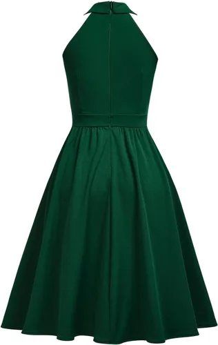 Vista 5 de Viwenni Vestido formal de cóctel para mujer, estilo vintage de los años 50, Rockabilly