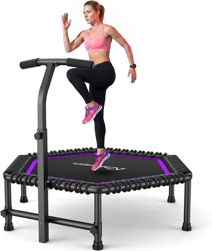 Vista 8 de ANCHEER Rebotador de trampolín de 50 pulgadas para adultos, interior/hogar