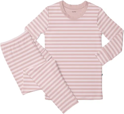 Vista 93 de KicKee Pants Conjunto de pijama de manga larga con estampado de piezas
