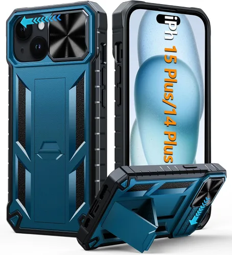 Vista 49 de FNTCASE for iPhone 11-Pro Phone Case: Military Grade Drop Proof Mobile Cover with Kickstand & Slide Rugged Shockproof Bumper Heavy Duty Protector