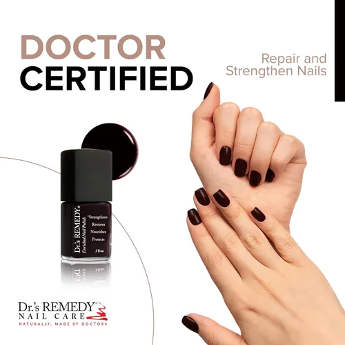Vista 2 de Dr’s Remedy Esmalte de uñas enriquecido: No tóxico, totalmente natural y orgánico - Formulado por un médico: Fortalece, restaura, cura y protege